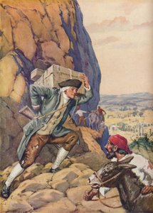James Bruce aide son suiveur, vers 1925 - Charles Dudley Tennant