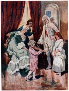 Mozart conquiert le cœur de la royauté vers 1763 début du XXe siècle - Charles Dudley Tennant
