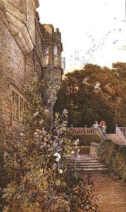 Sur la terrasse, Haddon Hall