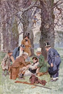 Illustration pour Les Papiers de Pickwick de Charles Dickens - Charles Edmund (after) Brock