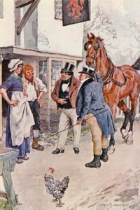 Illustration pour Les Papiers Pickwick de Charles Dickens - Charles Edmund (after) Brock