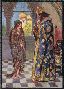 Illustration de couverture de Contes pour enfants des légendes roumaines par Moses Gaster (1856-1939) 1921 - Charles Edmund Brock