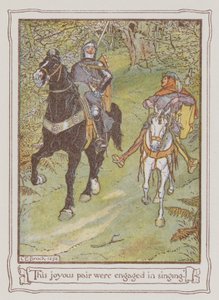 Illustration pour Ivanhoé de Sir Walter Scott - Charles Edmund Brock