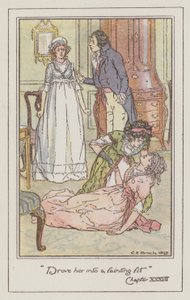 Illustration pour Sense and Sensibility de Jane Austen - Charles Edmund Brock