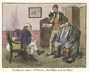 Illustration pour Les Papiers de Pickwick - Charles Edmund Brock