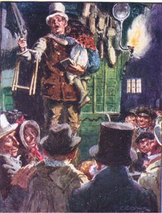 Maintenant je ne vous demanderai pas combien pour le lot, mais combien peu, illustration de Prescription du Dr Marigold - Charles Edmund Brock