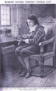 Robert Hooke découvrant des choses - Charles Edmund Brock
