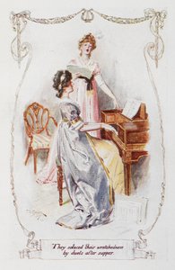 « Ils consolèrent leur misère par des duos après le souper », illustration de 