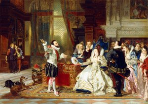 Sir Walter Raleigh et la reine Elizabeth, 1875