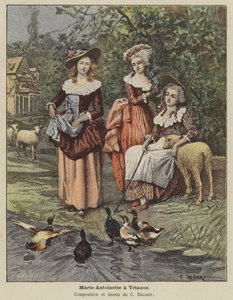 Marie-Antoinette au Trianon - Charles Edouard Delort