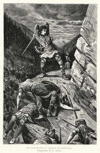Roland Frappa au Perron de Sardoine (gravure) - Charles Edouard Delort
