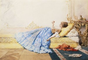 Un moment pensif - Charles Edouard de Beaumont