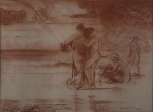 Nus se baignant, 1904