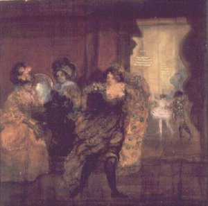 La Dame au Paon - Charles Edward Conder