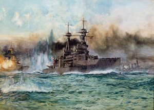 H.M.S Vanguard à la bataille du Jutland, 1924