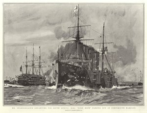 Départ de M. Chamberlain pour l