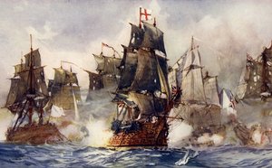 La Formidable de Rodney brisant la ligne, 1782