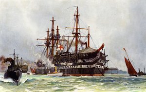 Le Vieux Implacable (Duguay Trouin) à Devonport, 1901