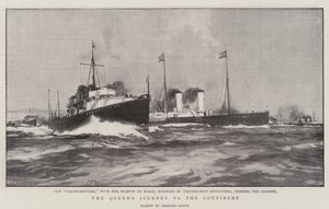 Le voyage de la reine sur le continent - Charles Edward Dixon