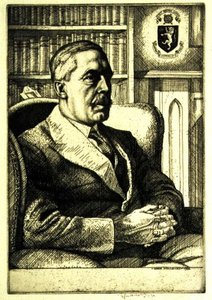 Portrait de Sir Cyril Norwood (1875-1956) 1932 - Charles Edward Holloway
