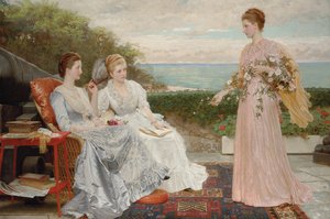 Les Remparts, Château de Walmer : Portraits de la Comtesse Granville, et des Dames Victoria et Mary Leveson-Gower, 1891