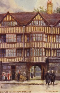Staples Inn, entrée de Holborn, Londres