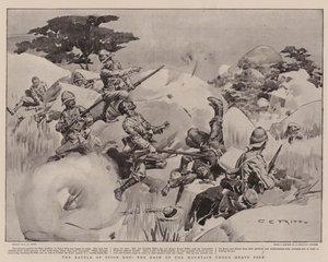 La bataille de Spion Kop, la montée sous un feu nourri - Charles Edwin Fripp