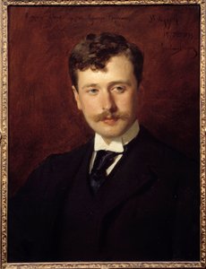 Portrait de Georges Feydeau (1862 - 1921) auteur dramatique. Peinture par Emile Auguste Carolus Duran (1837-1917) - Charles Emile Auguste Carolus Duran