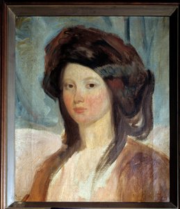 Portrait de Juliette Drouet (1806-1883), actrice et maîtresse de Victor Hugo - Charles Emile Callande de Champmartin