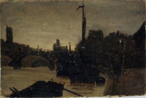 Le Pont des Arts, vers 1870 - Charles Emile Cuisin