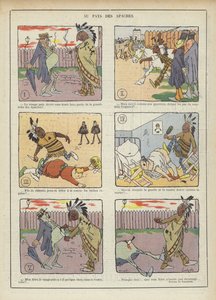 Au pays des Apaches. Illustration pour Le Rire - Charles Emile Egli