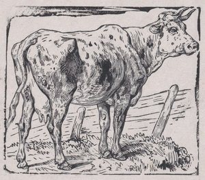 Une vache - Charles Emile Jacque