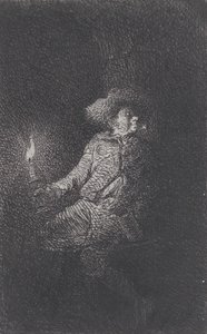 Un homme dans une grotte, 1842 - Charles Emile Jacque
