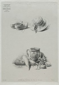 Cours de dessin : No. 4 - Nature morte - Charles Emile Jacque