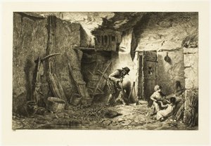 Cour - Charles Emile Jacque