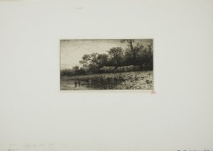 Paysage du soir - Charles Emile Jacque
