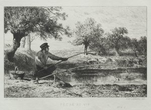 Pêche - Charles Emile Jacque