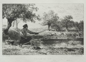 Pêche - Charles Emile Jacque