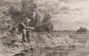 Pêche au gardon, 1865