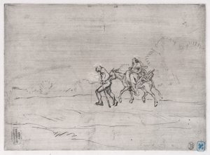 Fuite en Égypte, 1848 - Charles Emile Jacque