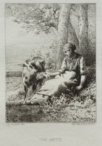 Amitié - Charles Emile Jacque