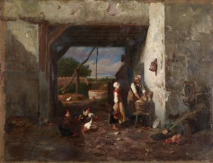 Cour de poules