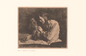 Jeune homme avec une cruche - Charles Emile Jacque