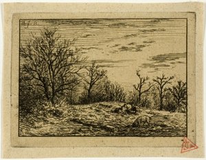 Paysage en hiver - Charles Emile Jacque