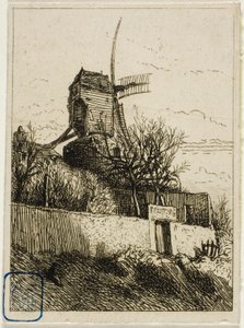 Le Petit Moulin à Montmartre - Charles Emile Jacque
