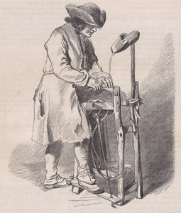Musée du Louvre, collection des dessins, Le Remouleur, par Watteau, du Magasin Pitto..., vers 1852