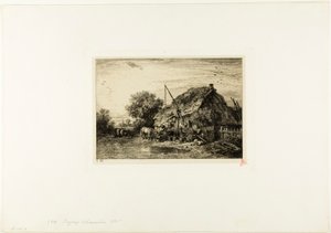 Maison paysanne avec étang