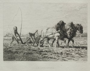 Labourage - Charles Emile Jacque