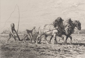 Labourage - Charles Emile Jacque
