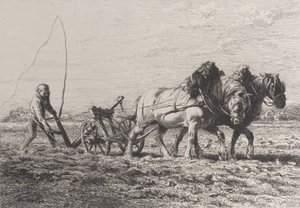 Labourage - Charles Emile Jacque